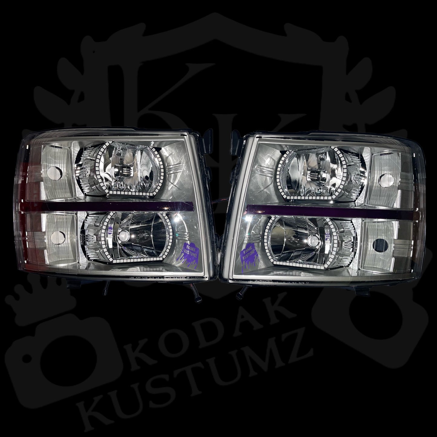Chevy Silverado 1500/2500/3500 Avalanche Tahoe Suburban Colormatched Headlights 2007-2013