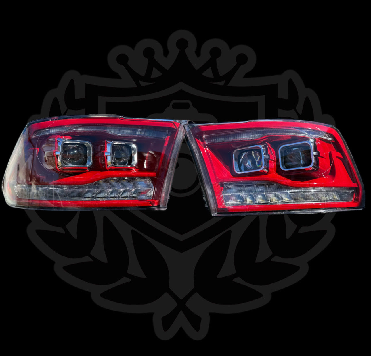 Ram 1500/2500/3500 Double Projector Colormatched Headlights 2009-2018