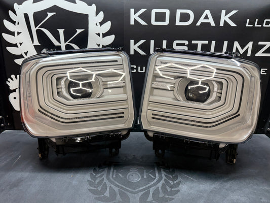 GMC Sierra Colormatched Headlights 2014-2018
