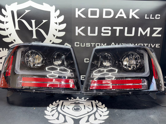 Chevy Silverado 1500/2500/3500 Avalanche Tahoe Suburban Colormatched Headlights 2007-2013