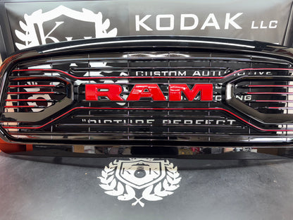 RAM 1500 Metal Look Graphic Aluminum License Plate, Made in RAM 1500 Metal Look Graphic Aluminum License Plate, Made in