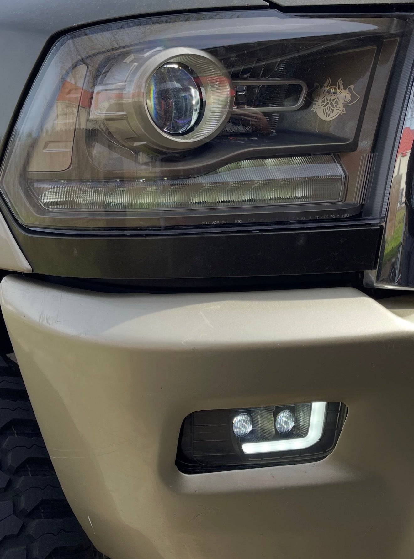 Ram 1500/2500/3500 Colormatched LED Fog Lights 2009-2018