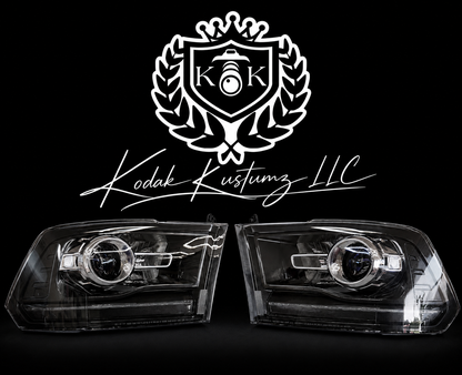 Ram 1500/2500/3500 Single Projector Colormatched Headlights 2009-2018